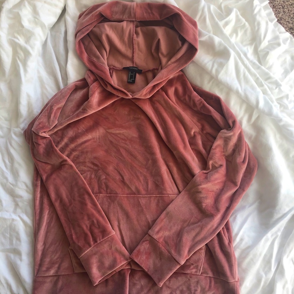 Forever 21 Velvet Hoodie